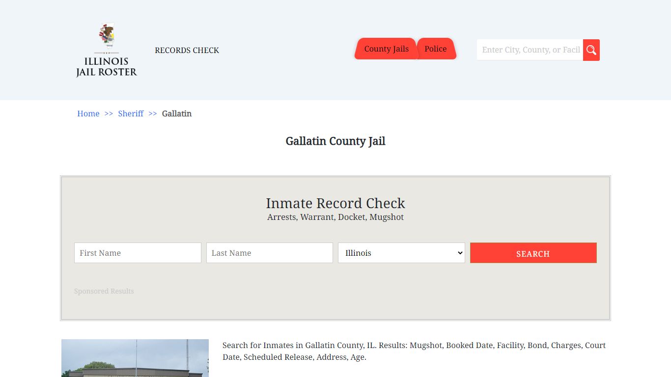 Gallatin County Jail - Jail Roster Search