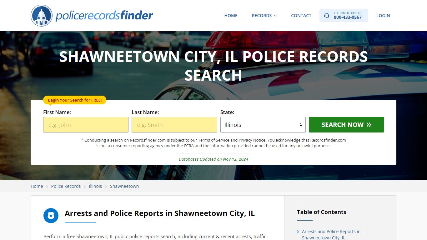 Shawneetown, Gallatin County, IL Police Reports & Police Department Records