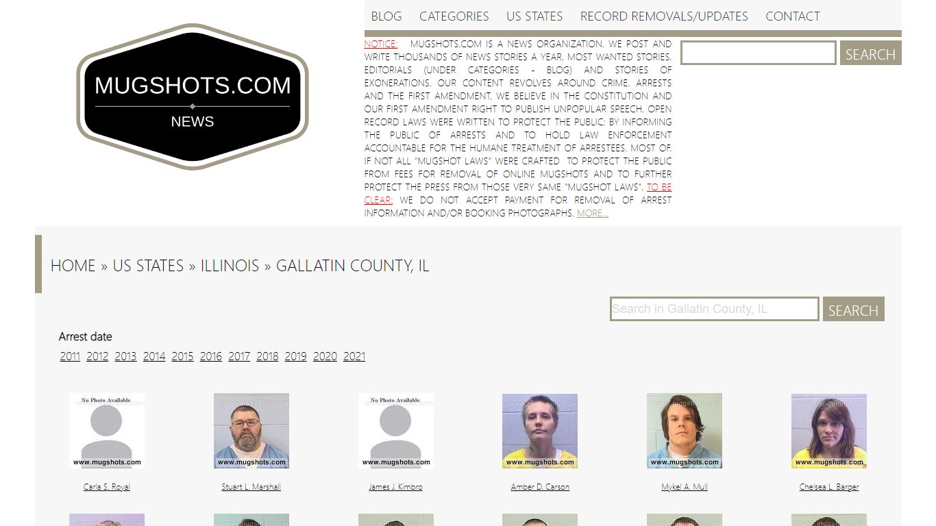 Best search engine for True crime stories | Mugshots.com